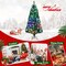Costway 5ft Pre-lit Fiber Optic PVC Artificial Christmas Tree w/ 449 Branch Tips